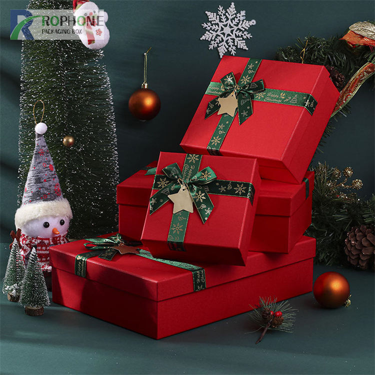 düz paket christmas hədiyyə qutuları